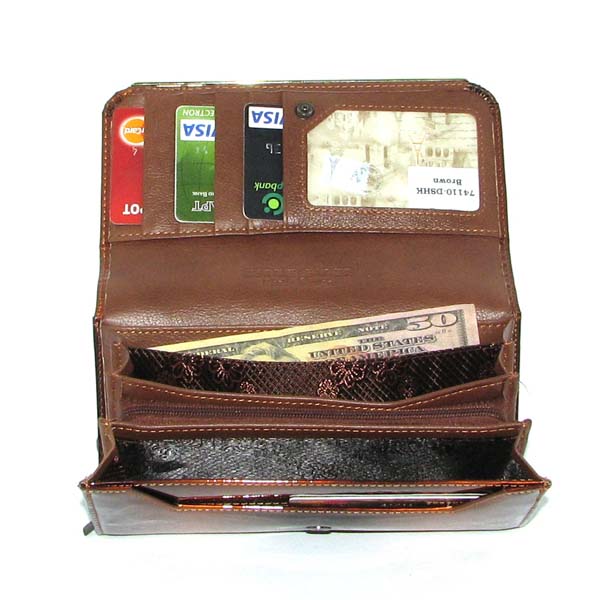 Гаманець жіночий Paris 74110-DSHK BROWN Гаманець жіночий Paris 74110-DSHK BROWN